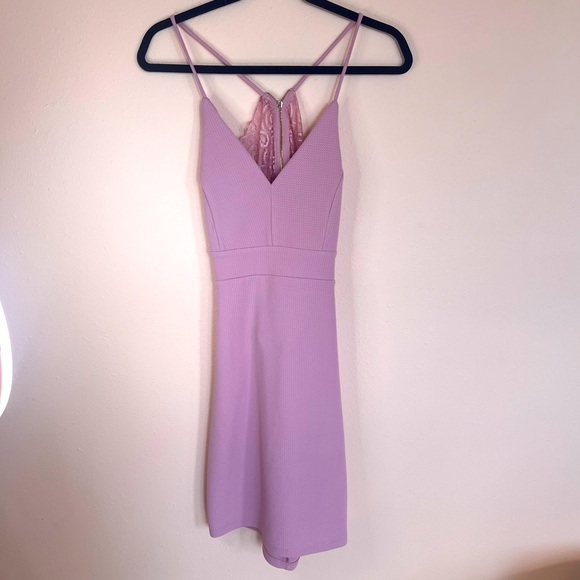 iris Dresses & Skirts - NWOT 🥀 Women's PINK Iris Mini Backless Lace Dress